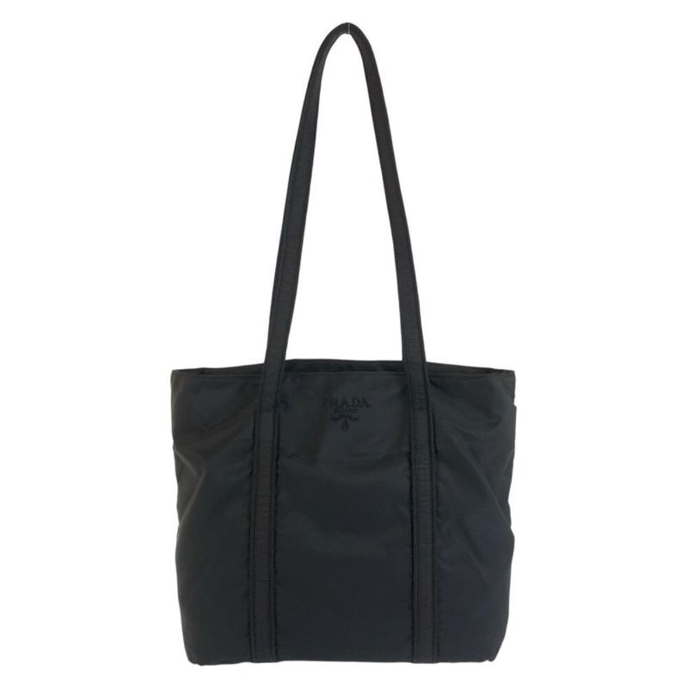 Prada Tessuto Logo-Embroidered Tote Bag